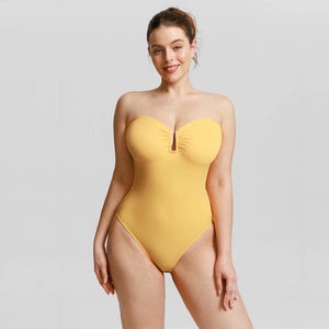 Strapless Tummy-Control Swimsuit