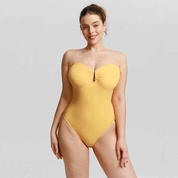 Strapless Tummy-Control Swimsuit