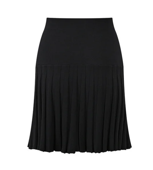 Black wide-leg pants on a light gray background