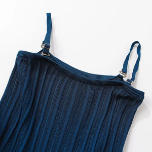 Cleophee Pleated Knit Mini Dress | WINTERES