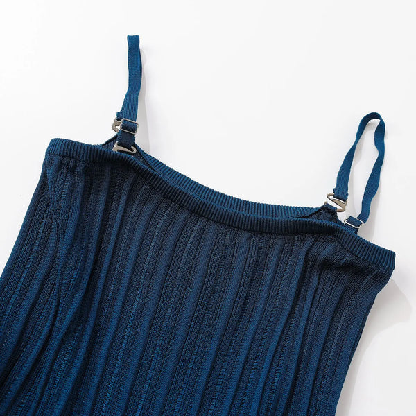 Cleophee Pleated Knit Mini Dress | WINTERES