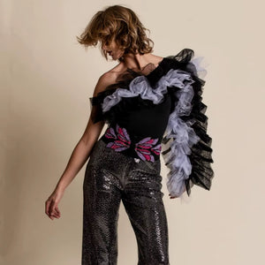 Ruby Black One-Shoulder Jumpsuit