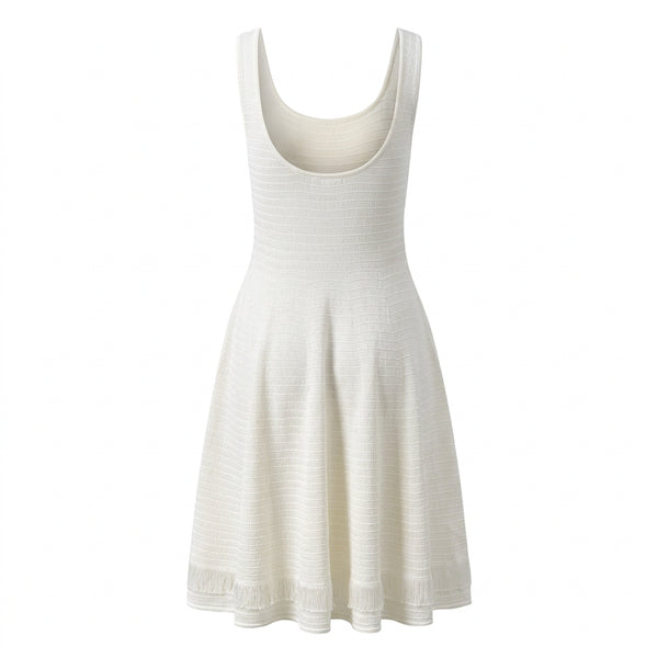 Maiwenn Scoop-Neck Knit Mini Dress | WINTERES
