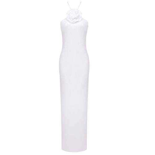 Nouvelle Robe Mini Femme Sexy Découpée Diamants Fleurs 3D Sans Manches Strass Scintillants Robes Moulantes Célébrité Cocktail Soirée