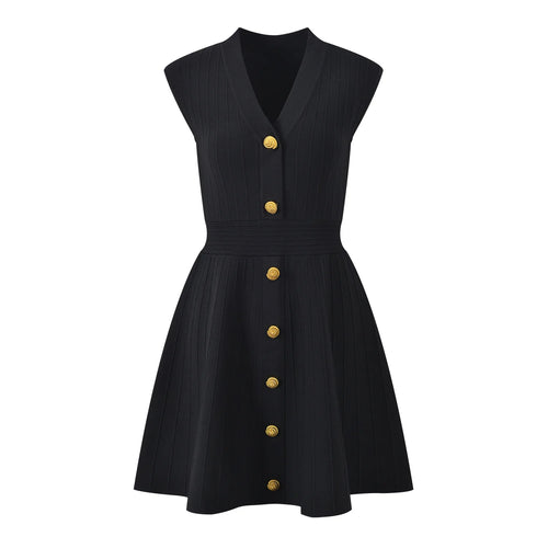 Zarya V-Neck Knit Mini Dress Winteres