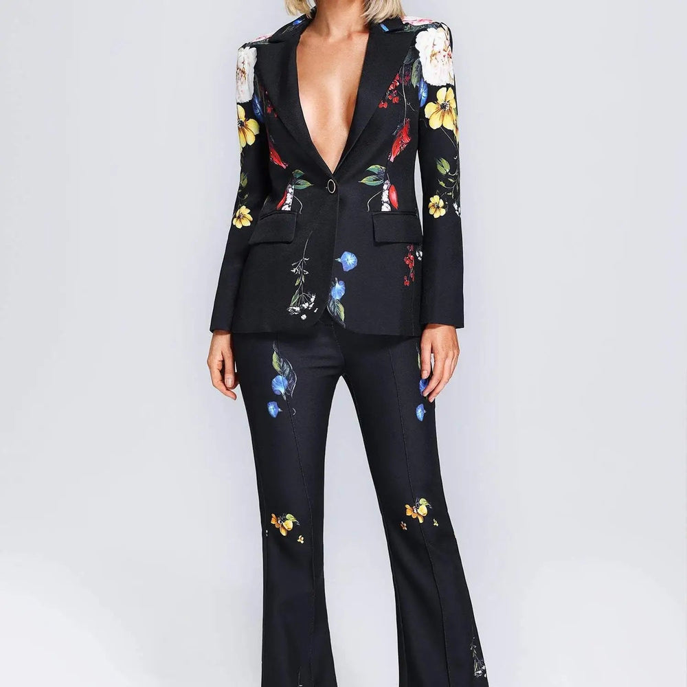 Ladies Martha Printed Blazer Set Winteres