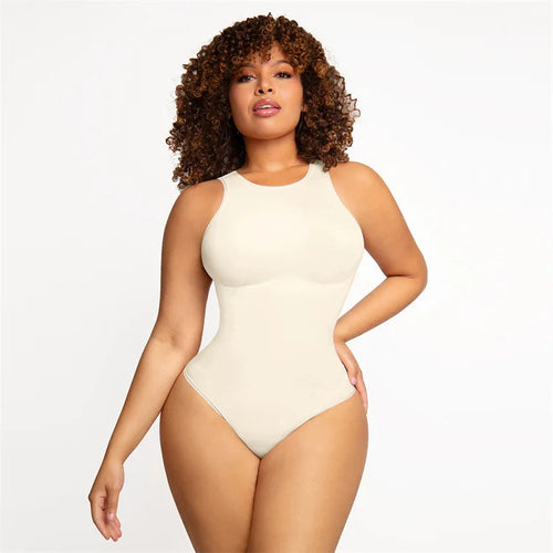 One Piece Tops Seamless Body Shaper - Seamless Thong Bodysuit Shapewear Winteres