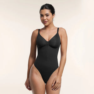 Tummy Control Seamless Bodysuit – Shaping with Zippered Winteres