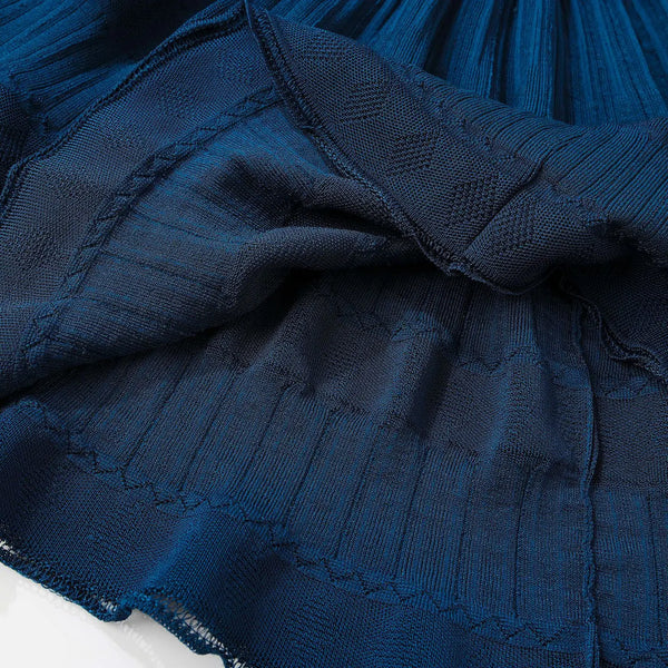 Cleophee Pleated Knit Mini Dress | WINTERES