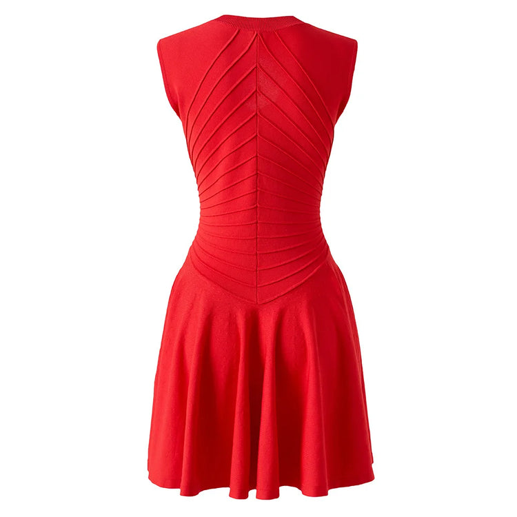 Red dress on a white background