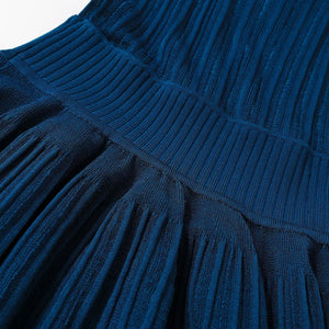 Cleophee Pleated Knit Mini Dress | WINTERES