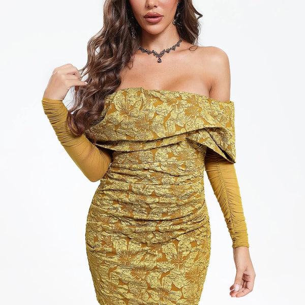 Women Ladies Party Off Shoulder Strapless Mini Dress Winteres