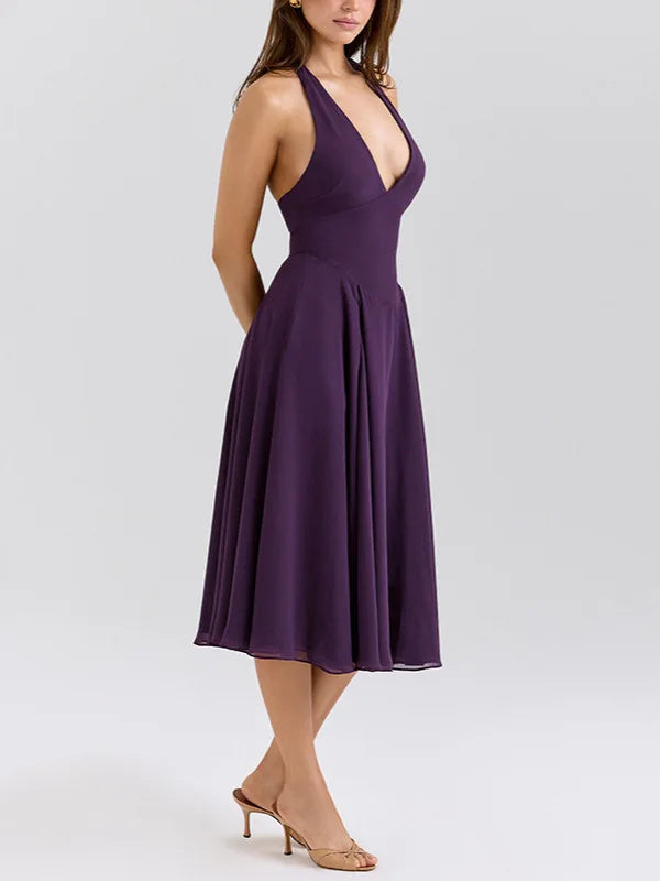 Francisca Purple Midi Dress Winteres