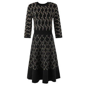 Astrid Button Knit Midi Dress