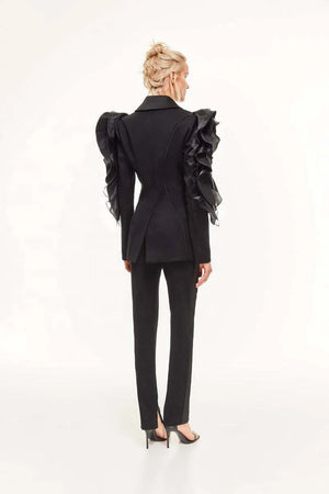 Power Double-Breasted Blazer