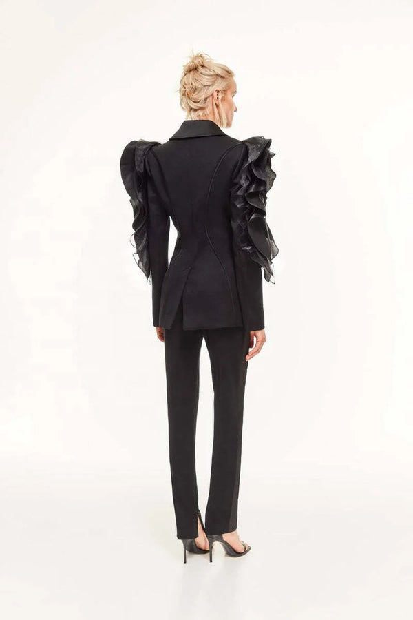 Power Double-Breasted Blazer