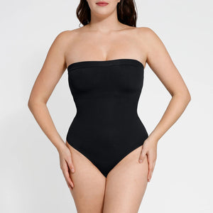 Strapless Thong Bodysuit – Sculpting Tube Top Shapewear Winteres