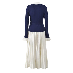 Loise Contrast Knit Maxi Dress | WINTERES