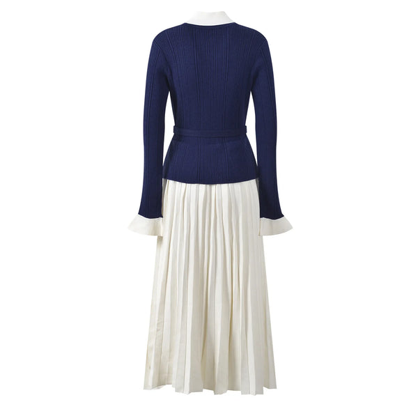 Loise Contrast Knit Maxi Dress | WINTERES