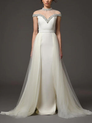 Robe de sirène Lea à perles et clous