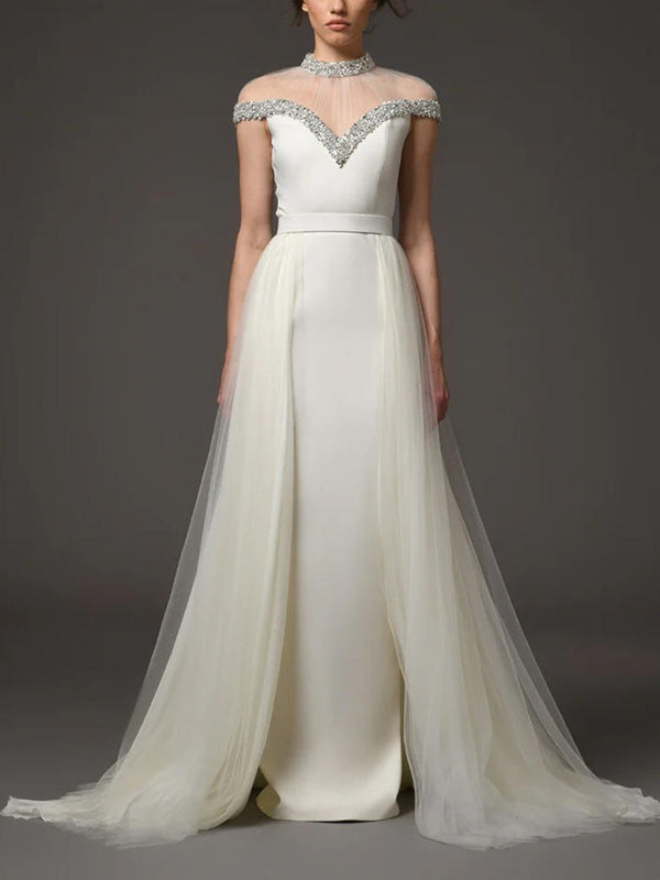 Robe de sirène Lea à perles et clous