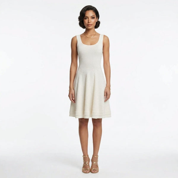 Maiwenn Scoop-Neck Knit Mini Dress | WINTERES