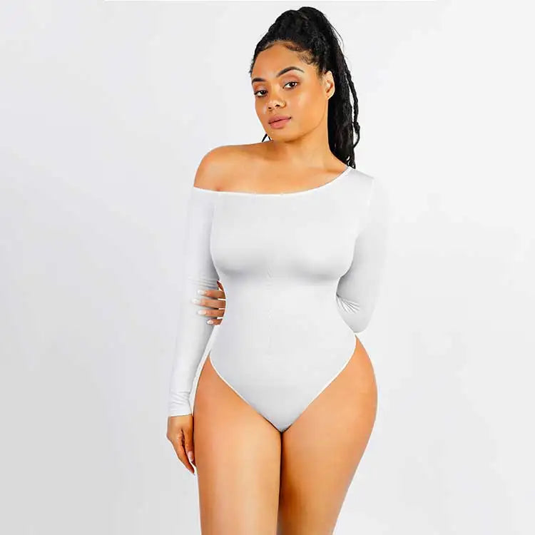 Tummy Tuck Slimming Long Sleeve Bodysuit – Sculpting Shapewear Winteres