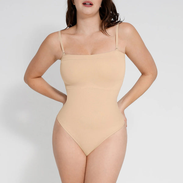 Strapless Thong Bodysuit – Sculpting Tube Top Shapewear Winteres