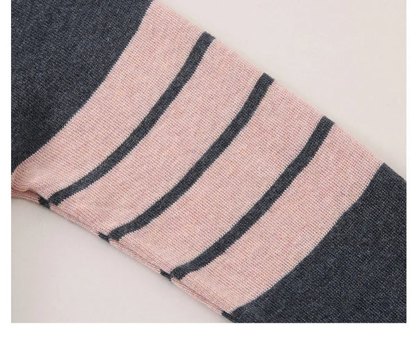 Striped Raglan Crew-Neck Cardigan
