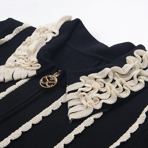 Clotilde Lace-Trim Knit Mini Dress | WINTERES
