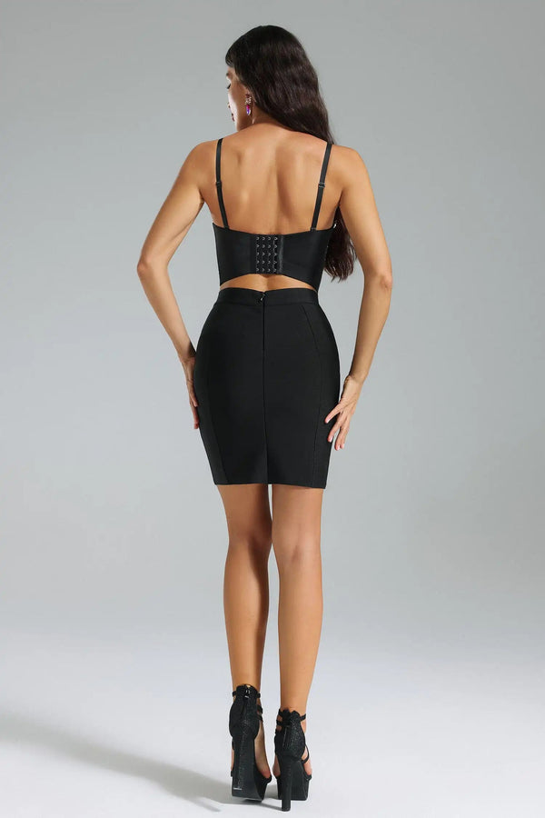 Yuyo Geometrical Diamante Top Elegant Winteres