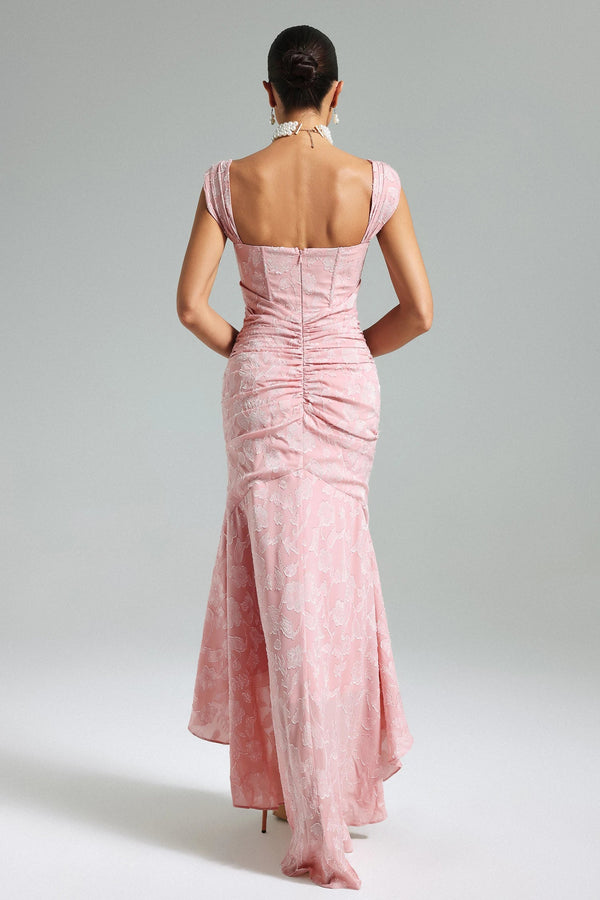 BEISHI Ladies Sleeveless Corset Wrap Pink Elegant Cocktail Women Mermaid Party Evening Prom Maxi Dress for Women Winteres
