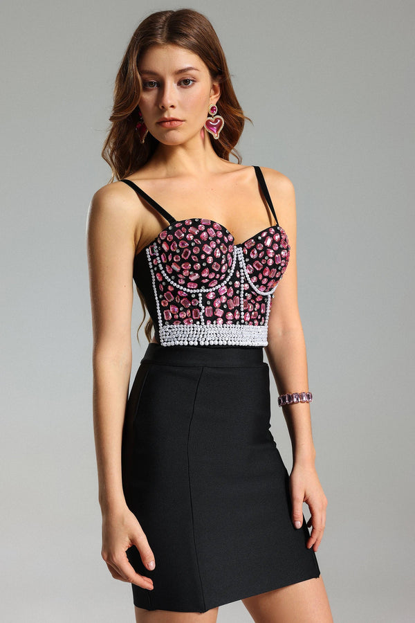 Marne Diamante Pearls Top Winteres