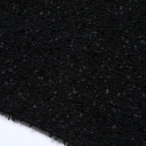 Close-up of black textured fabric