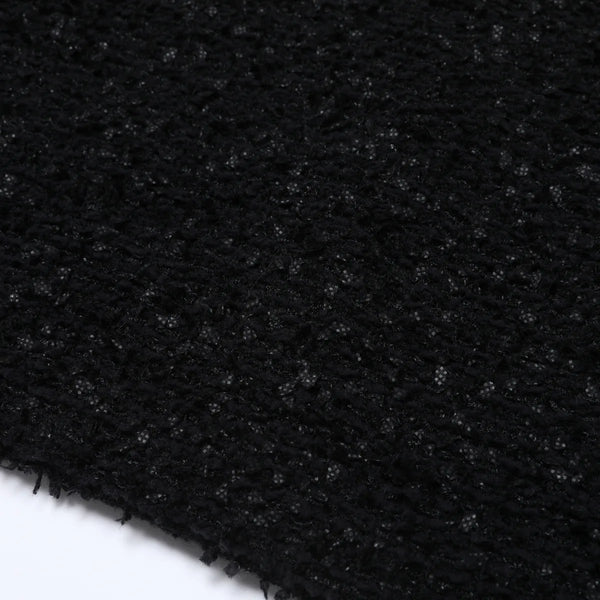 Close-up of black textured fabric