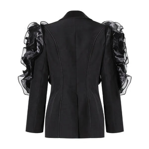 Power Double-Breasted Blazer