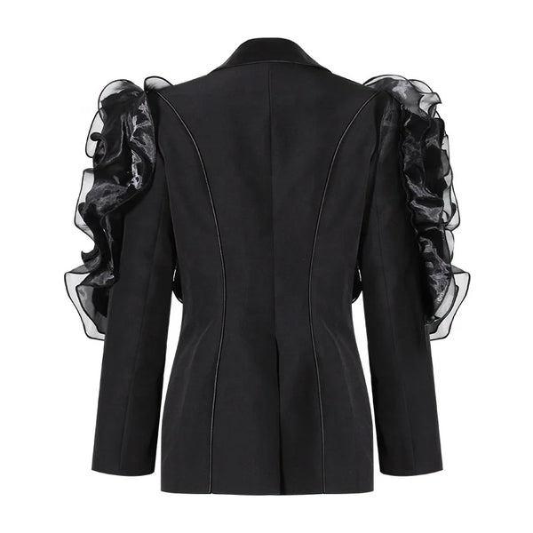 Power Double-Breasted Blazer
