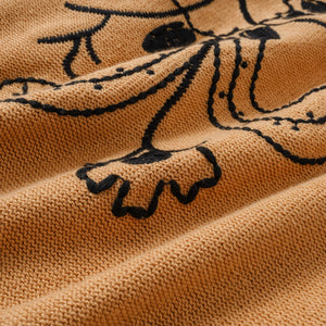 Drop-Shoulder Embroidery Knit Pullover Winteres