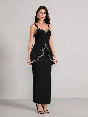Fashion 2025 New Beading Sexy Women Celebrity Night Club Runway Evening Party Dress