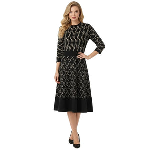 Astrid Button Knit Midi Dress