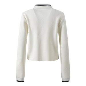 White long-sleeve top on a white background