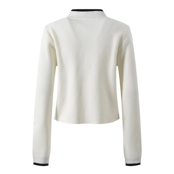 White long-sleeve top on a white background