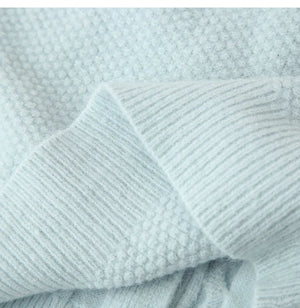 Cable Button Crew-Neck Knit Cardigan Winteres