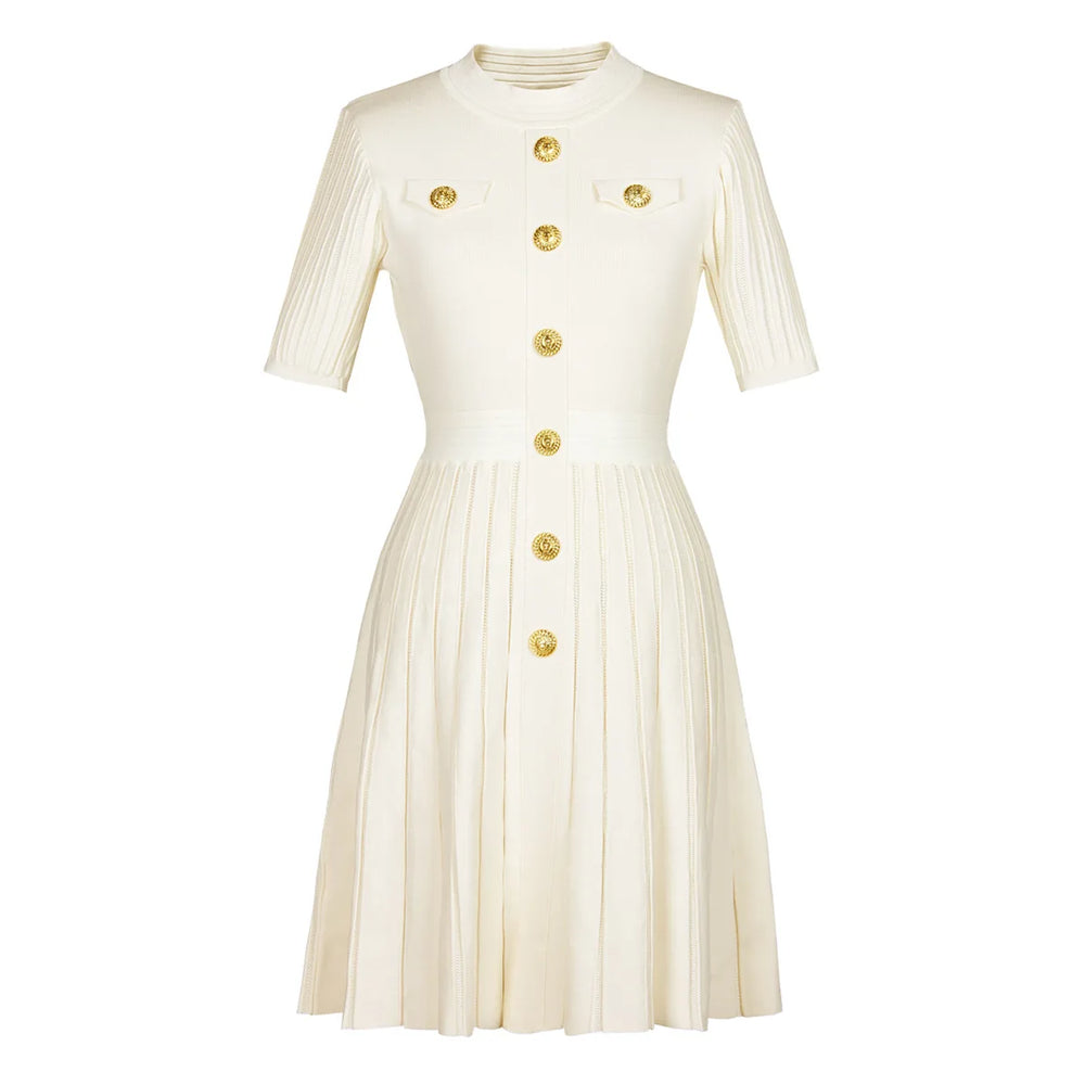 Francesca Knit Mini Dress – Black Mini Dress – Winteres