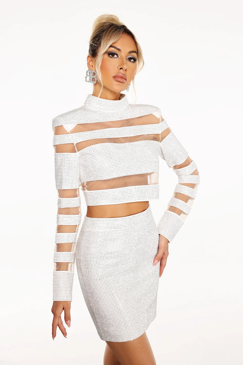 Two Pieces Patch Work Set Winteres