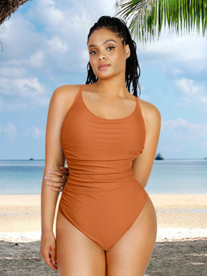 One Piece Bikini Swimwear Abdominal Compression  Beachwear Winteres