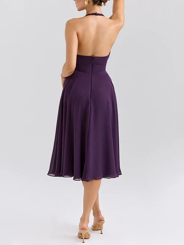 Francisca Purple Midi Dress Winteres