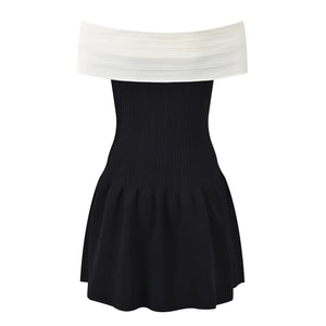 Blanche Bow Knit Mini Dress | WINTERES