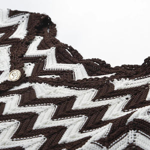 Maylis Chevron Knit Mini Dress | WINTERES