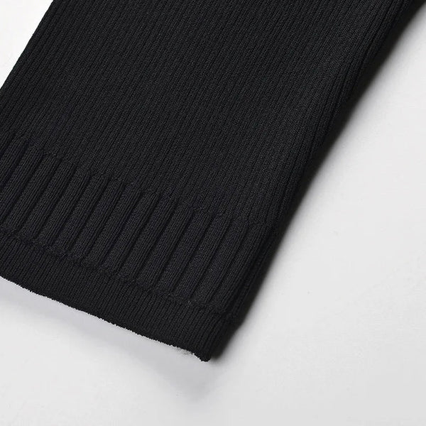 Palmyre Pleated Knit Mini Dress | WINTERES